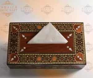 Handmade Tissue Box/ rectangular tissue box/ Home decor /mosaic box inlay with mother of pearl/ lined inside /Christmas Gift