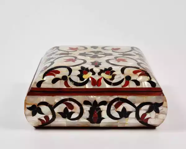 Handmade Jewelry Box made of natural wood and mother of pearl, Accessories box, makeup organizer, home decor, bedroom decor, gifts jewelry