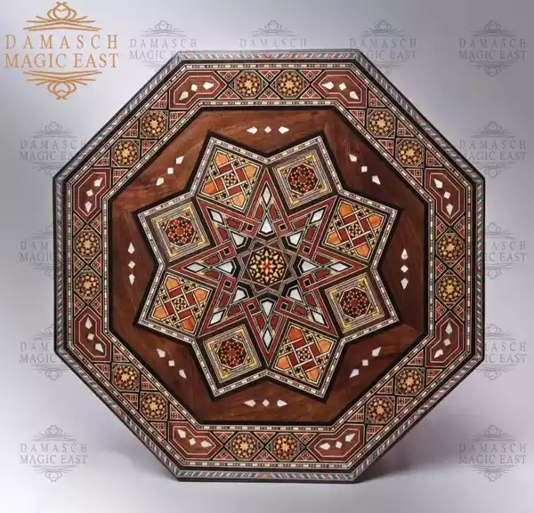 2edit-16 Handmade octagonal wooden damask mosaic table