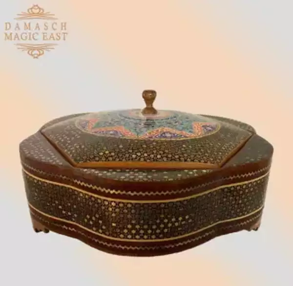 Hand-painted Chocolate Box / home decor /mosaic box inlay with Copper /Christmas Gift/ gift packaging /gift mother's Day