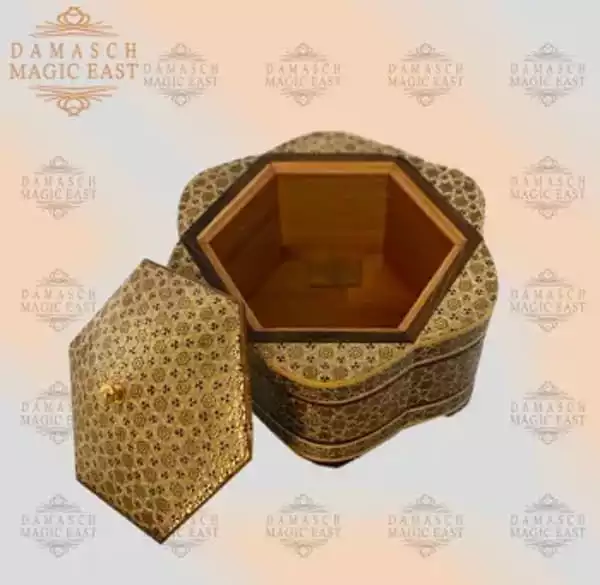 mini chocolate box / box for girls / wooden box / home decor /mosaic box inlay with Copper / Christmas gift /gift for her