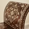 Inlaid with mother of pearl Bench - Hand bench - Handmade - wood seat - home decor - luxurious decor
