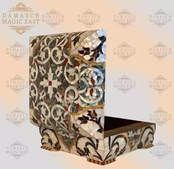 Handmade Jewelry Box made of natural wood and mother of pearl, Accessories box, makeup organizer, home decor, bedroom decor, gifts jewelry