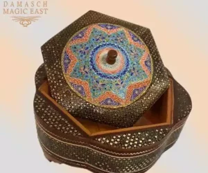 Hand-painted Chocolate Box / home decor /mosaic box inlay with Copper /Christmas Gift/ gift packaging /gift mother's Day