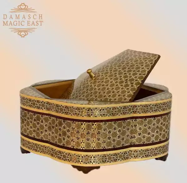 hand painted box / chocolate box/ handmade box/ eid gift / mosaic box inlay with copper /christmas gift/ birthday gift