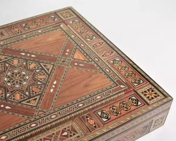 Large mosaic sweets box, chocolate Box, Wooden box, Storage box, decorated with Mother Of Pearls ,handmade decor.