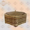 hand painted box / chocolate box/ handmade box/ eid gift / mosaic box inlay with copper /christmas gift/ birthday gift