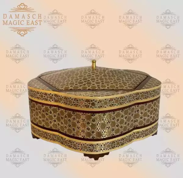 hand painted box / chocolate box/ handmade box/ eid gift / mosaic box inlay with copper /christmas gift/ birthday gift