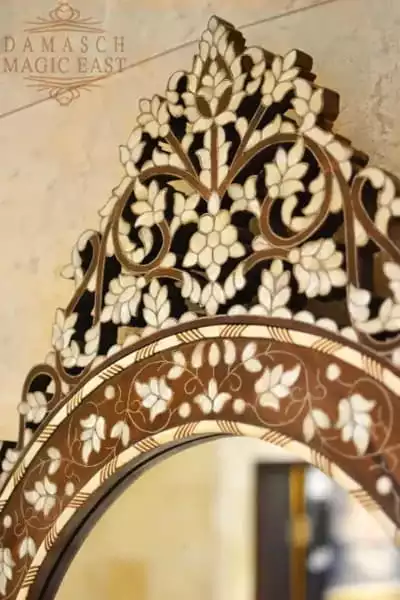 4edit-8 Handmade Wall Mirror Inlay with Mother Of Pearls - wall decor - luxury gift