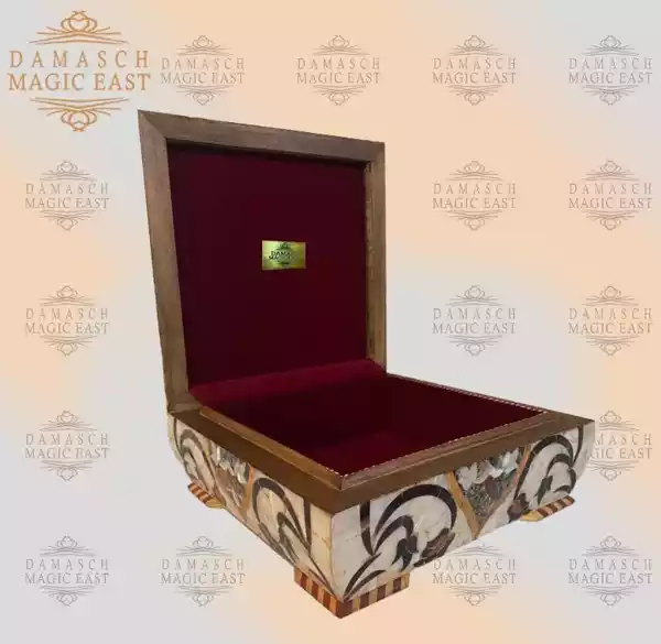 Handmade Jewelry Box made of natural wood and mother of pearl, Accessories box, makeup organizer, home decor, bedroom decor, gifts jewelry