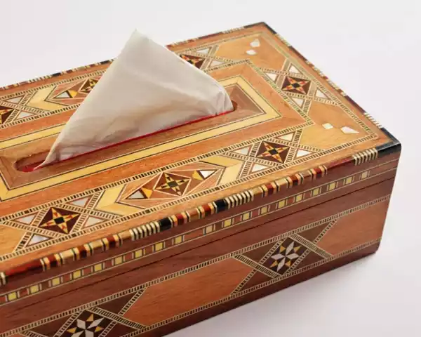 Wooden Tissue Box rectangular tissues box/ Home decor /mosaic box inlay with mother of pearl