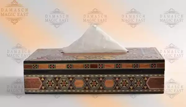Handmade Tissue Box/ rectangular tissue box/ Home decor /mosaic box inlay with mother of pearl/ lined inside /Christmas Gift