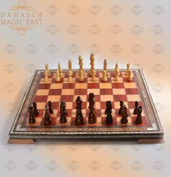 Chess Set Handmade Mosaic Inlay with Pearl/ Chess Set with Hand Carved Pieces, board games, chess, Christmas gift/ gift idea