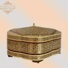 hand painted box / chocolate box/ handmade box/ eid gift / mosaic box inlay with copper /christmas gift/ birthday gift