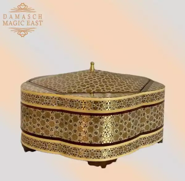 hand painted box / chocolate box/ handmade box/ eid gift / mosaic box inlay with copper /christmas gift/ birthday gift