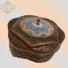 Hand-painted Chocolate Box / home decor /mosaic box inlay with Copper /Christmas Gift/ gift packaging /gift mother's Day