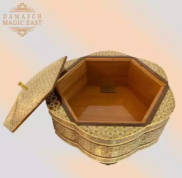 hand painted box / chocolate box/ handmade box/ eid gift / mosaic box inlay with copper /christmas gift/ birthday gift