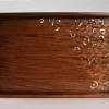 Handmade wooden tray rectangle tray inlay with mother of pearl pieces at the form of the amazing arabic calligraphy