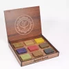 Aleppo Gift set consisting of 9 Laurel soap is natural in a wonderful wooden box