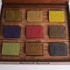 Aleppo Gift set consisting of 9 Laurel soap is natural in a wonderful wooden box