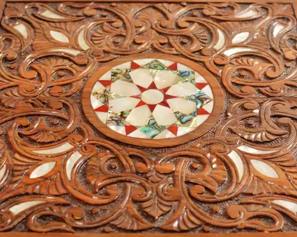 jewelry box Hand engraving in the style of craftsmen from the Fatimid