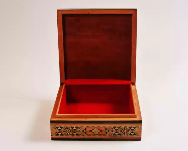 Square jewelry box. Handmade, accessories box, makeup organizer, home decor, bedroom decor, gifts