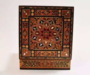 Square jewelry box. Handmade, accessories box, makeup organizer, home decor, bedroom decor, gifts