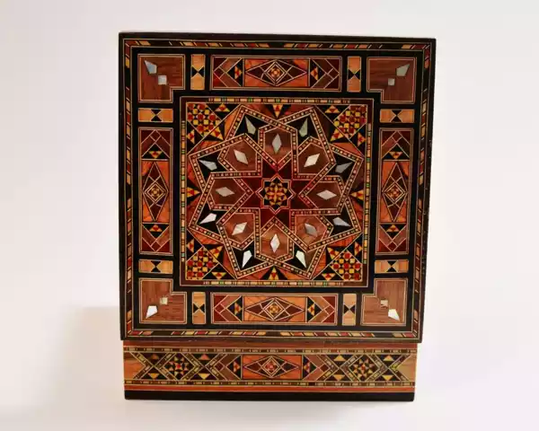 Square jewelry box. Handmade, accessories box, makeup organizer, home decor, bedroom decor, gifts