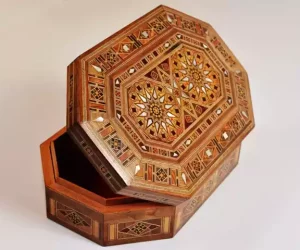 Mosaic Jewelry Box, Octagonal Rectangle, Handmade, Accessories Box, Makeup Organizer, Home Decor, Bedroom Decor, Gifts