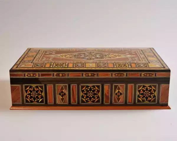 Mosaic box/Jewelry/Chocolate box/Handmade box/Wooden box/Mosaic box with mother of pearl inlay
