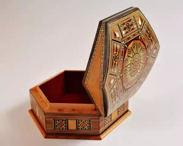 Hexagonal jewelry box, Handmade, accessories box, makeup organizer, home decor, bedroom decor, gifts