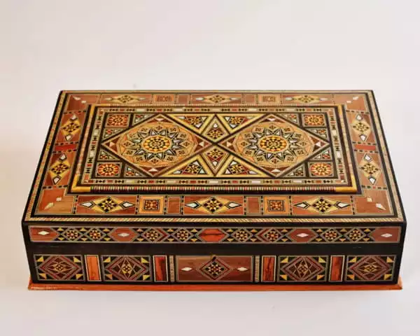 chocolate Box, tea box, Wooden box, Storage box, decorated with pearl,handmade decor