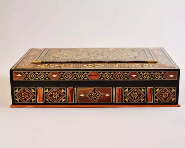 chocolate Box, tea box, Wooden box, Storage box, decorated with pearl,handmade decor