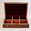 chocolate Box, tea box, Wooden box, Storage box, decorated with pearl,handmade decor