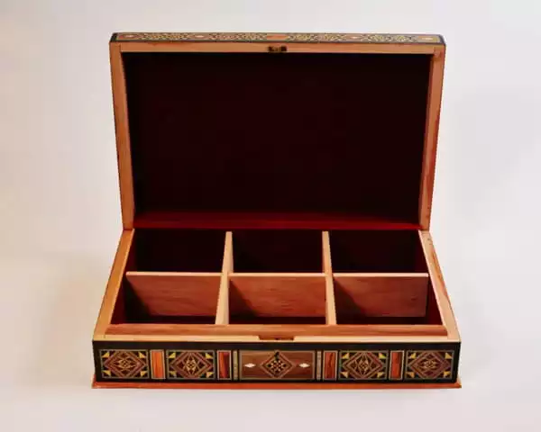 chocolate Box, tea box, Wooden box, Storage box, decorated with pearl,handmade decor