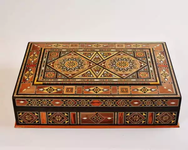 chocolate Box, tea box, Wooden box, Storage box, decorated with pearl,handmade decor