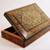 chocolate Box, tea box, Wooden box, Storage box, decorated with pearl,handmade decor
