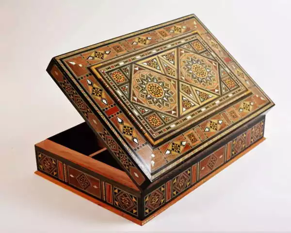 chocolate Box, tea box, Wooden box, Storage box, decorated with pearl,handmade decor