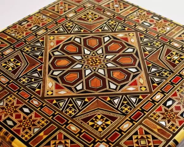 Mosaic Jewelry Box, Square with Key, Handmade, Accessories Box, Makeup Organizer, Home Decor, Bedroom Decor, Gifts
