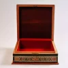 Square Jewelry Box with Lock Handmade Accessories Box Makeup Organizer Home Decoration Bedroom Decor Gifts