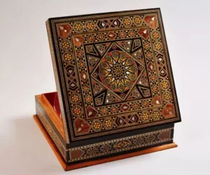 Square Jewelry Box with Lock Handmade Accessories Box Makeup Organizer Home Decoration Bedroom Decor Gifts