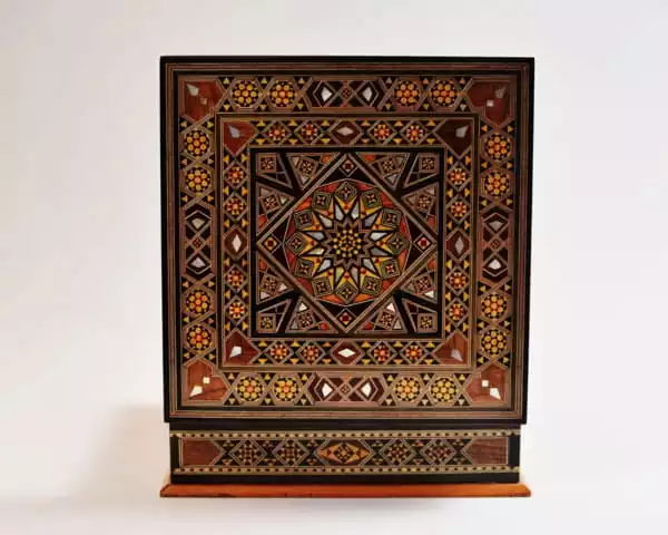 Square Jewelry Box with Lock Handmade Accessories Box Makeup Organizer Home Decoration Bedroom Decor Gifts