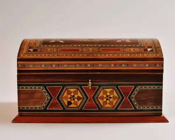 Mosaic Jewelry Box, with Lock, Handmade, Accessories Box, Makeup Organizer, Home Decor, Bedroom Decor, Gifts
