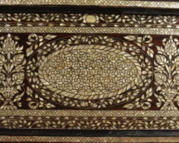 IMG-20230128-WA0137 Handmade antique Damascus mosaic box inlaid with mother-of-pearl