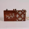Handmade women's handbag inlaid with natural mother-of-pearl