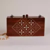 Handmade women's handbag inlaid with natural mother-of-pearl