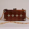 Handmade women's handbag inlaid with natural mother-of-pearl