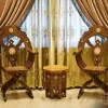 Handmade Folding Charm Chair | Walnut Wood, Mother of Pearls model antique