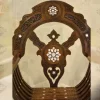 Handmade Folding Charm Chair | Walnut Wood, Mother of Pearls model antique