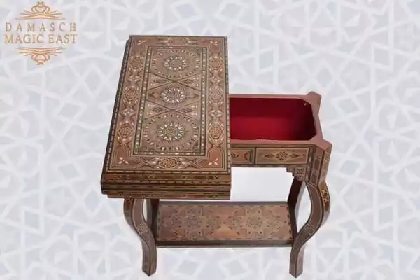 WhatsApp-Image-2022-03-25-at-11.18.39-PM-2 Handmade Wooden chess table, backgammon, poker table /chess board/ Inlaid with Pearl/ board games/ Christmas gift for dad